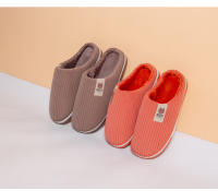 Nuevas zapatillas de algodón para mujer, gruesas, antideslizantes, para el hogar, interior, cálidas, de felpa, para parejas, de pelo, para otoño e invierno, de algodón, para hombre. - details 12