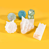 Bola de burbujas geométrica de varios estilos, molde de vela de silicona, linterna esférica, cristal, resina epoxi, jabón, yeso, Chocolate, decoración - details 4