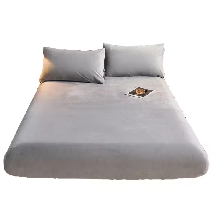 Juego de Sábanas Bajeras de Algodón DOT Verde Oscuro Anti-Arrugas, Descolorado, Resistente a Manchas Conjunto de Ropa de Cama - 1