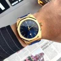Reloj octogonal con cinta de silicona para hombre, cronógrafo de cuarzo deportivo plateado personalizado, calendario de moda - details 2