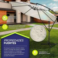 Paraguas de aluminio con manivela 300/350 cm de diámetro Protección UV Impermeable para mercado - details 26