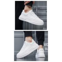 Zapatos De Hombre 2024 Nuevos Blancos Casual Moda Suela Gruesa Antideslizante Trabajo Seguridad Zapatos Moda Transpirables Impermeables Absorbentes De Sudor Duraderos Antiguo Y Sólido - details 14