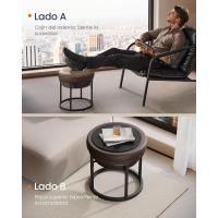 Taburete Redondo Banco de Maquillaje con Tapa Reversible Carga de 300kg - details 4