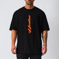 Oversized Loose Dropped Shoulder Gym Fitness Training Mens Casual T-shirts Summer Breathable Short Sleeve Mesh Quick Dry Shirts - details 2