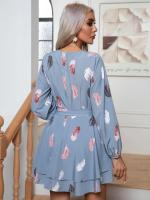Minifalda corta retro elástica de manga larga para mujer elegante y hermosa - details 11