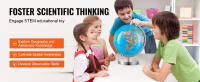 SucceBuy Globo terráqueo para niños, globo geográfico, para aprendizaje de niños, decoración de geografía en el aula y el hogar - details 4