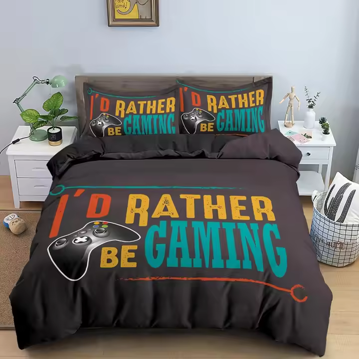 Cubierta de Edredón de Juegos 3D Juego de Ropa de Cama para Niños Decoración de Habitación - 1