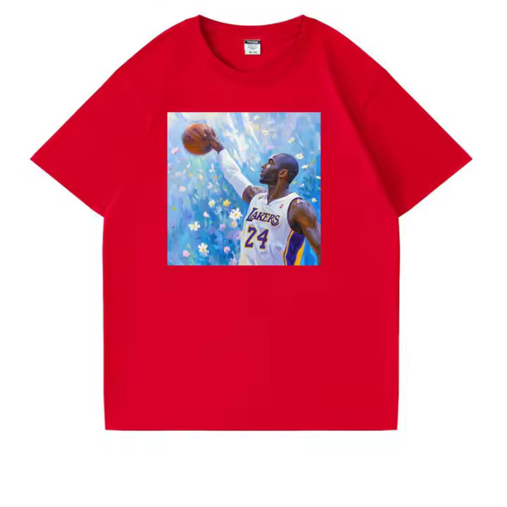 2025 camiseta para hombre camiseta negra pura 100% algodón camisetas kobe bryant camiseta blanca última novedad camiseta de la NBA - 1