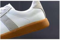 2023 nuevos zapatos blancos de mujer de fondo plano de cuero popular - details 3