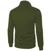 Chaqueta deportiva para hombre, informal, con cremallera, cuello levantado, abrigo con capucha, cárdigan, sólido - details 27