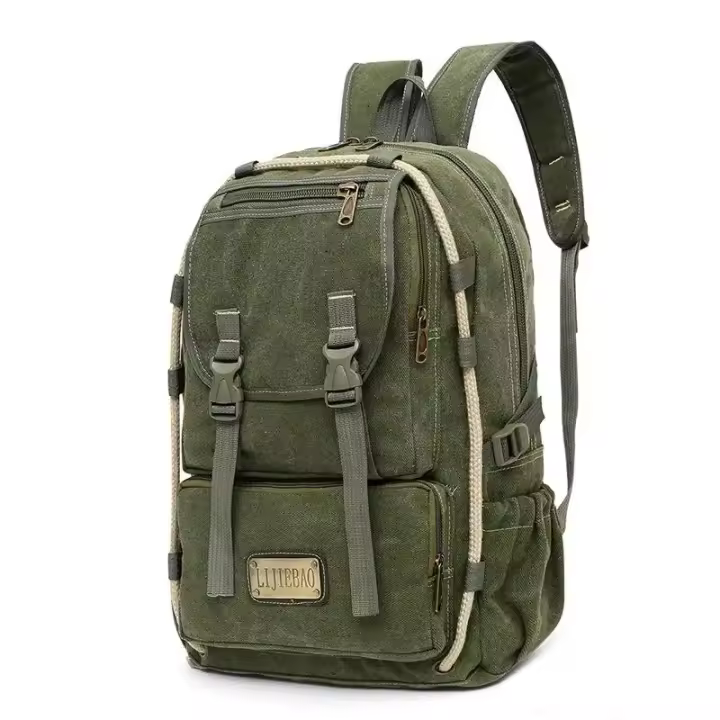 Mochila de Lona de Gran Capacidad Viajes para Hombres No son Granos Peligrosos - 1