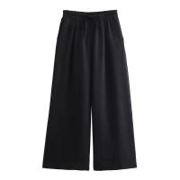 OUWU- Primavera Verano 2025 Ropa de Calle Traje de Mujer Moda Cuello Vuelto Cinturón Chaleco Sin Mangas + Pantalones Largos de Pierna Ancha de Cintura Alta - details 5