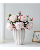 Ramo de Flor de Peonía de Doble Cabeza de Alta Gama 5PCS Decoración de Sala China - details 6
