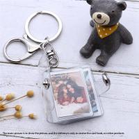 Mini Small Photo Album Keychain 16 Pictures Book Holder Keyring DIY Gifts for Boyfriend Girlfriend - details 1