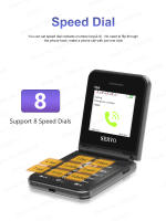 SERVO Flip6 Teléfono Plegable 4 Tarjetas SIM, Red GSM, Linterna, Mp3, Dial de Velocidad, Botón de Enchufe, Estilos Clásicos - details 9