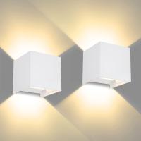 Aplique Pared Exterior, 12W Impermeable IP65 Lampara de pared Interior Exterior Luz Cálida 3000K 1000 lm Ángulo ajustable Lámpara Pared Blanco para Porche Salón Dormitorio - details 36