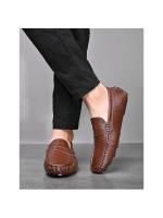 Mocasines para hombre con punta redonda de cuero, mocasines tipo penny, zapatos náuticos, cómodos, antideslizantes, flexibles, para fiestas. - details 16