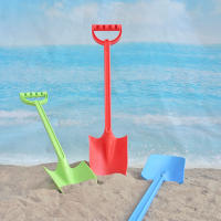 Pala de Playa de Madera para Niños Punta de Acero Inoxidable Plástico Engrosado - details 2