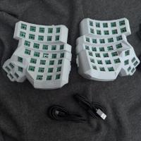 Dactyl Manuform Split Keyboard Kit Hotswap Cableado Modo Único con Plam Rest Custom 6x7 / 4x6 / 5x7 Vial de Teclado Mecánico Dividido Cable doble tipo C Teclado gris negro blanco Accesorios para juegos - details 13
