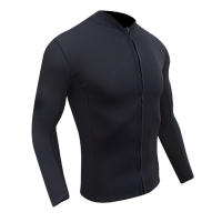 Top de neopreno de 2MM para hombre, traje de buceo dividido, chaqueta cálida para deportes acuáticos, natación, esnórquel, surf - details 5