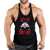 Camiseta sin mangas para hombre, chaleco de marca a la moda para gimnasio, ropa de tirantes para culturismo, Camiseta deportiva para entrenamiento y Fitness - details 1