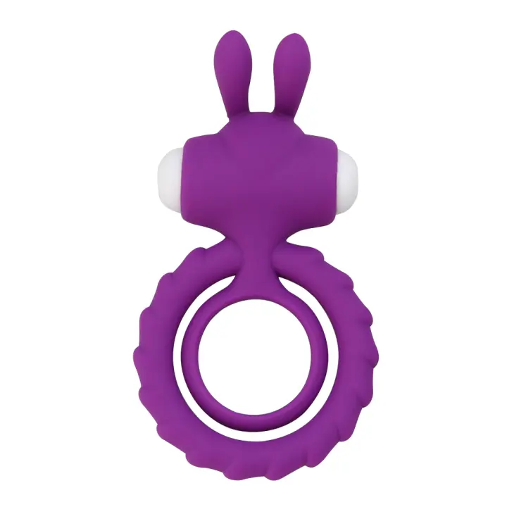 Anillo de Cóckel de Silicona Suave con Vibrador Dual Estimulación de Clítoris Anillo de Pene para Hombres Juguetes Sexuales para Parejas Adultas - 1