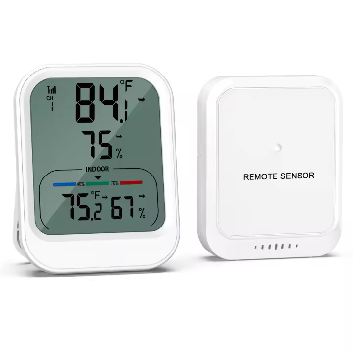 ORIA-termómetro Digital inalámbrico para exteriores, higrómetro, Sensor de temperatura interior para el hogar, oficina, jardines - 1