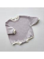 Infantil ins viento escalada ropa bebé de manga larga waffle triángulo pedo ropa mameluco niños y niñas primavera y verano mono - details 3