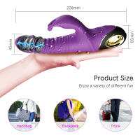 Vibrador de empuje de conejo para mujeres y adultos, estimulador de clítoris telescópico automático, masturbación femenina, Juguetes sexuales, 2022 - details 5