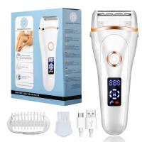 Depiladora Mujer, 3 en 1 Depiladora Eléctrica Mujer, Depiladora Inalámbrica Wet & Dry para Todo el Cuerpo, USB Recargable 600mAh,Pantalla LCD, Afeitadora Eléctrica para Mujer, IPX6 - details 8