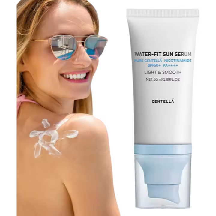 SPF50 Asiática Protector solar refrescante no pegajoso con control de aceite de Centella y ácido hialurónico - 1