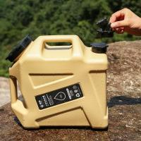 Cubo para beber al aire libre de 12L, contenedor portátil de almacenamiento de agua de gran capacidad, tanque de agua para acampar resistente al desgaste a prueba de fugas - details 6