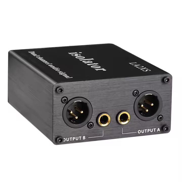 Aislador de Audio LA2XS, filtro de reducción de ruido que elimina el ruido actual, mezclador XLR 6,5 de doble canal, aisladores de Audio - 1
