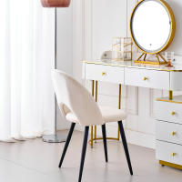 EGOONM Juego de 4 sillas de comedor de cocina modernas, silla de comedor familiar nórdica, cojín trasero hueco moderno único, para cocina/sala de estar - details 4
