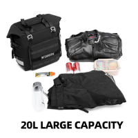 Bolsa de montañismo 20L táctica para acampar al aire libre Universal motocicleta impermeable bolsa interior extraíble, bolsa lateral para equipo - details 4