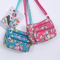 Bolso Cruzado de Lienzo con Estampado Floral Correa Ajustable, Cierre de Cremallera, Forro de Poliéster, Colores Mixtos, Mini Bolso de Hombro Casual para Mujeres Accesorio Casual - details 2