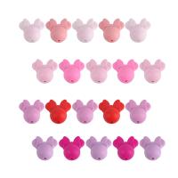 10 unids/lote Mini cuentas de silicona lazo corona hoja flor para fabricación de joyería DIY cadena de chupete accesorios de pulsera - details 11
