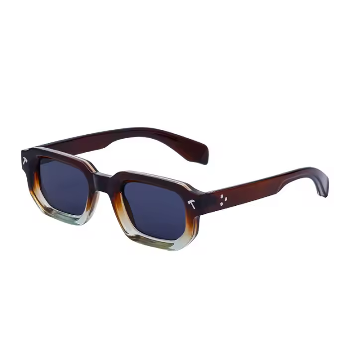 Gafas de sol y caja de moda Gafas de sol Personalidad de los hombres Gafas de sol simples Gafas de sol de los hombres - 1