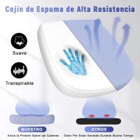 Silla de Oficina Ergonómica Ajustable Respirable, Ajustable, Giratoria de 360°, Reposabrazos Abatibles de 90°, Soporte Lumbar - details 46
