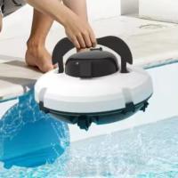 Robot limpiador de piscinas inalámbrico, aspirador automático, cepillos eléctricos para exteriores, recarga de 5200mAh - details 8
