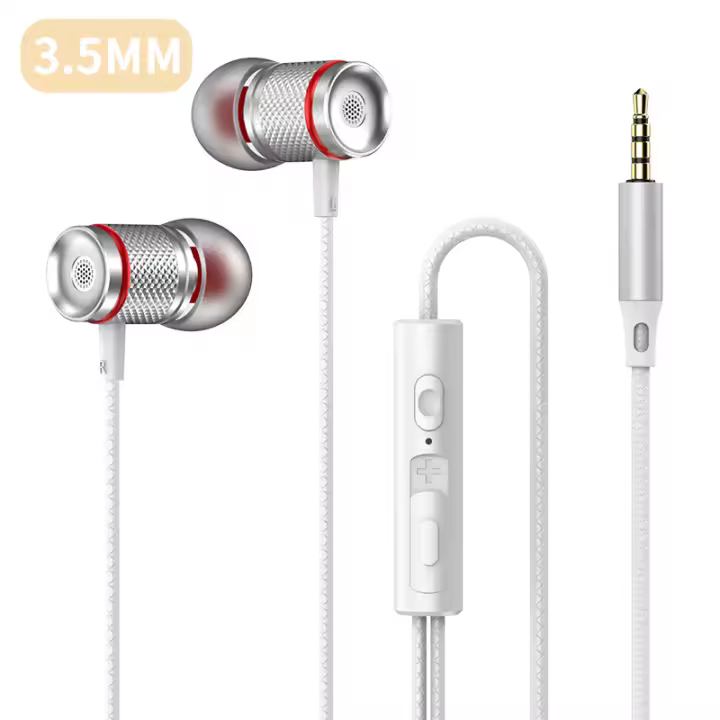 Original 9D HIFI Heavy Bass Earphones 3.5MM AUX/Type-C Surround Stereo Sound Wired Headsets With Mic Earbuds For Samsung Android - 1