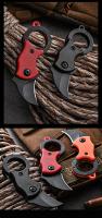 Cuchillo de bolsillo EDC portátil para exteriores, Mini cuchillo con forma de pata de zorro, abridor de estuche, collar - details 9