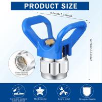 Boquilla sin aire azul Pistola rociadora Punta de aerógrafo para el hogar Herramienta de jardín Pulverizador de pintura Boquilla de sello de acabado fino 211 313 315 415 417 517 - details 4