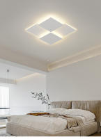 LEFAN-Luz LED de techo minimalista para sala de estar, lámpara principal de 50CM con rejilla blanca para dormitorio, moderna y minimalista - details 6