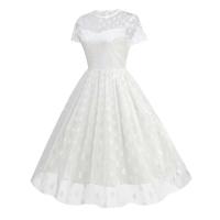 Elegante Vestido de Lentejuelas de Estilo Hepburn Cuenta Alta A-e Tail - details 1