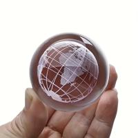 Esfera de Cristal de la Tierra, Bola de Vidrio Tallada a Mano para Decoración del Hogar y Oficina, Adorno Creativo de Escritorio para Sala de Estar, Uso Versátil en Interior/Exterior, Decoración Estética de la Habitación - details 6