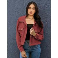 Camisa de abrigo de mujer dulce y fresca de pana de moda - details 8