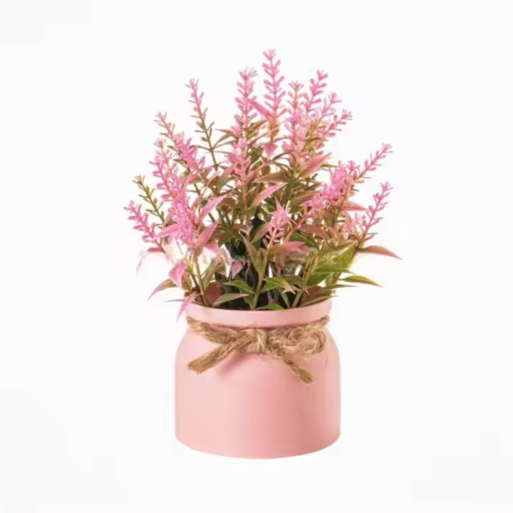 Nuevas flores falsas en maceta, plantas falsas de hoja perenne, adornos en maceta, decoración de mesa bonsái, maceta de árbol simulado, plantas, decoración del jardín del hogar - 1