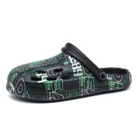 Zuecos de jardín para hombre, zapatillas informales grises, sandalias ligeras sin cordones con parte superior transpirable - details 19