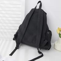 Mochila de moda para mujer, elegante cordón plisado, bolso de estudiante de gran capacidad con solapa de moda, correas dobles - details 1